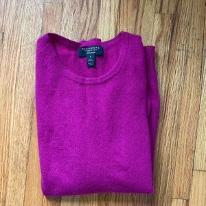 Fuchsia Crew Neck Sweater